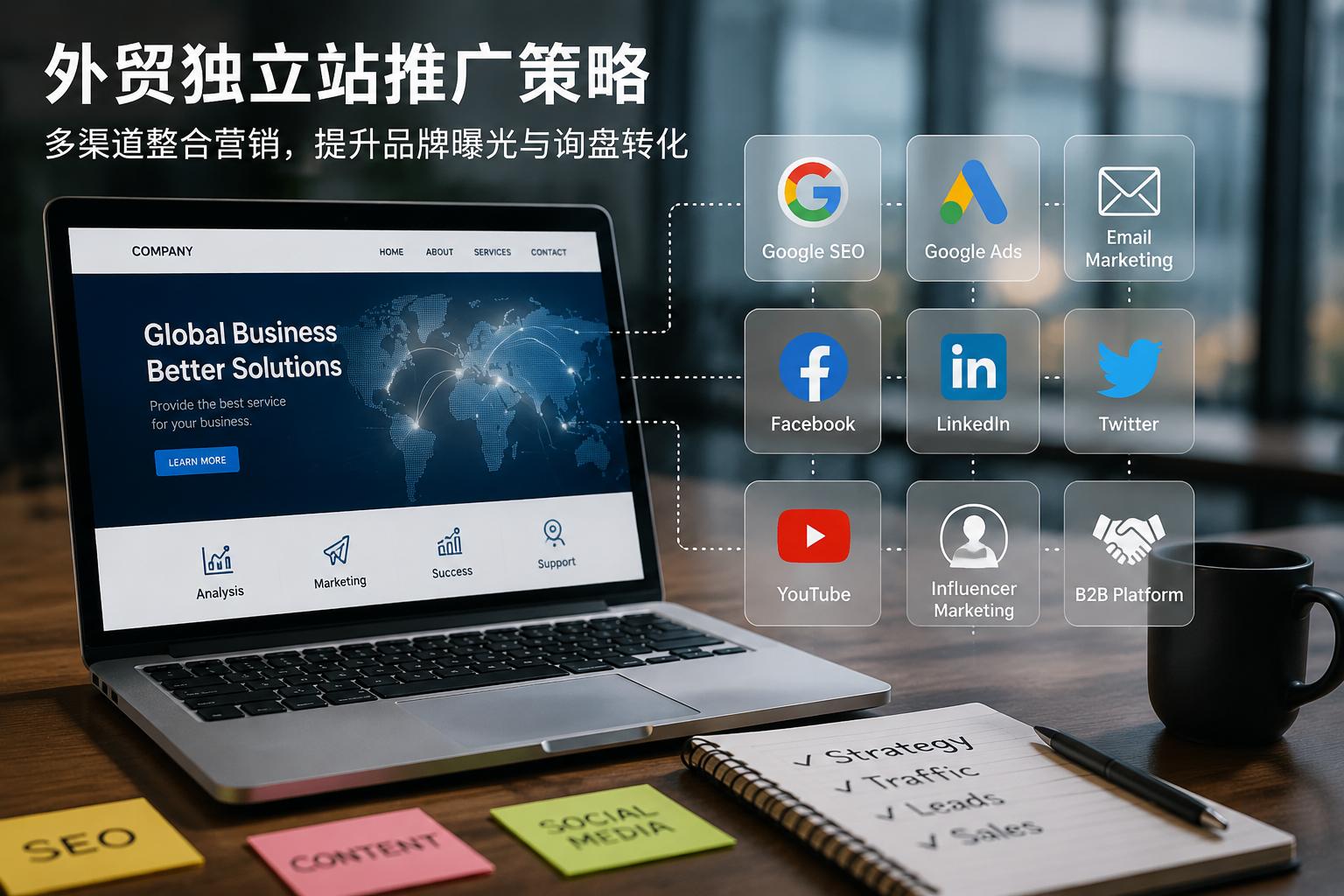 外贸独立站怎么推广