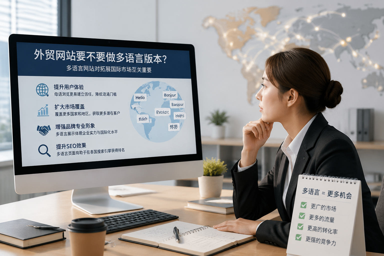 外贸网站要不要做多语言版本